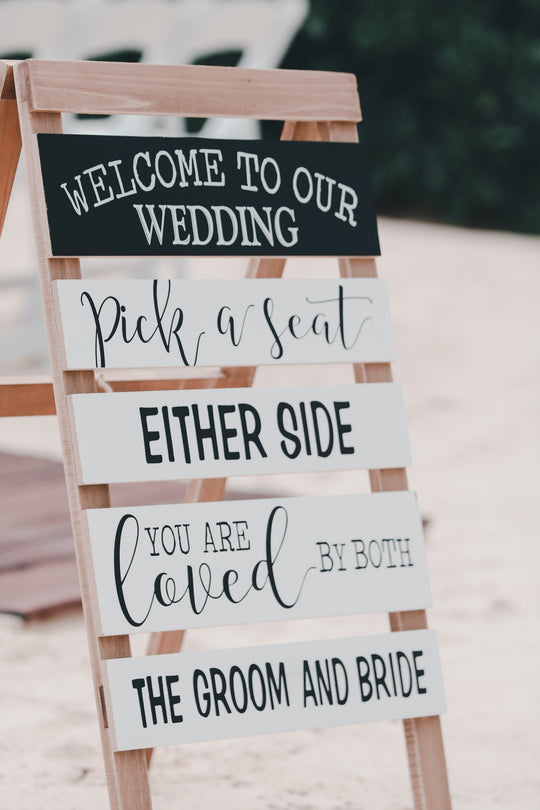 A Bride’s Guide To DIY Wedding Welcome Signs